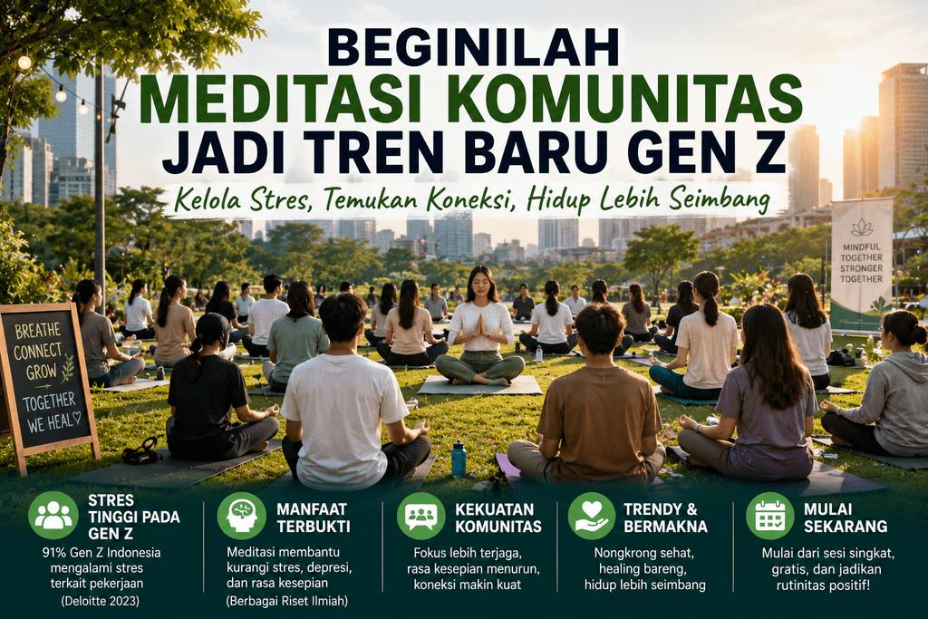 Beginilah Meditasi Komunitas Jadi Tren Baru Gen Z Kelola Stres