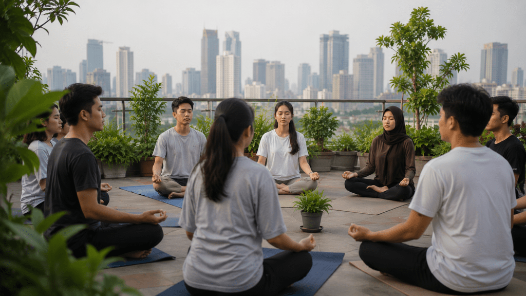 Meditasi komunitas bersama Gen Z Indonesia